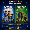 Milo & Luna's Moon Adventure: Seasons 1 & 2 Audiobook Bundle